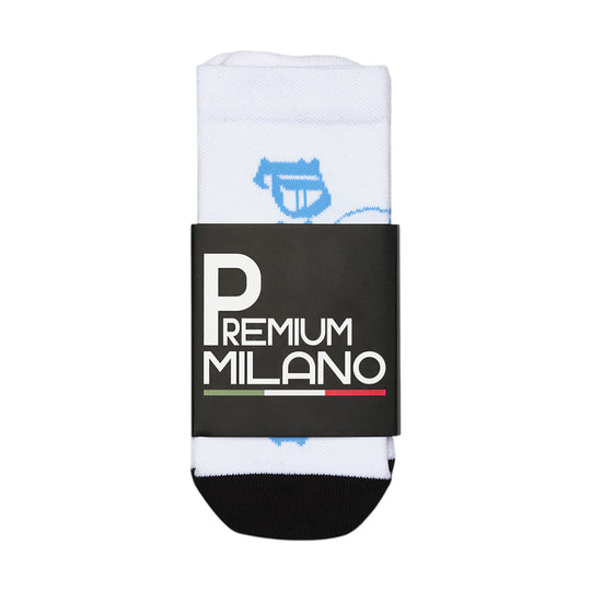 Premium Milano Mens Ellite Socks SXPM1963 White/University Blue
