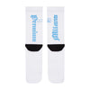 Premium Milano Mens Ellite Socks SXPM1963 White/University Blue