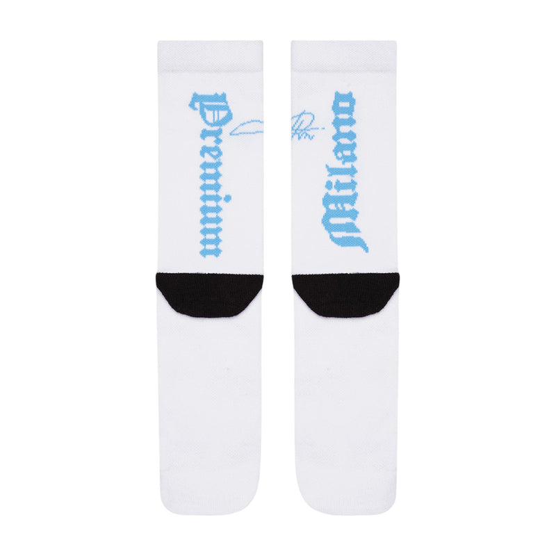 Premium Milano Mens Ellite Socks SXPM1963 White/University Blue