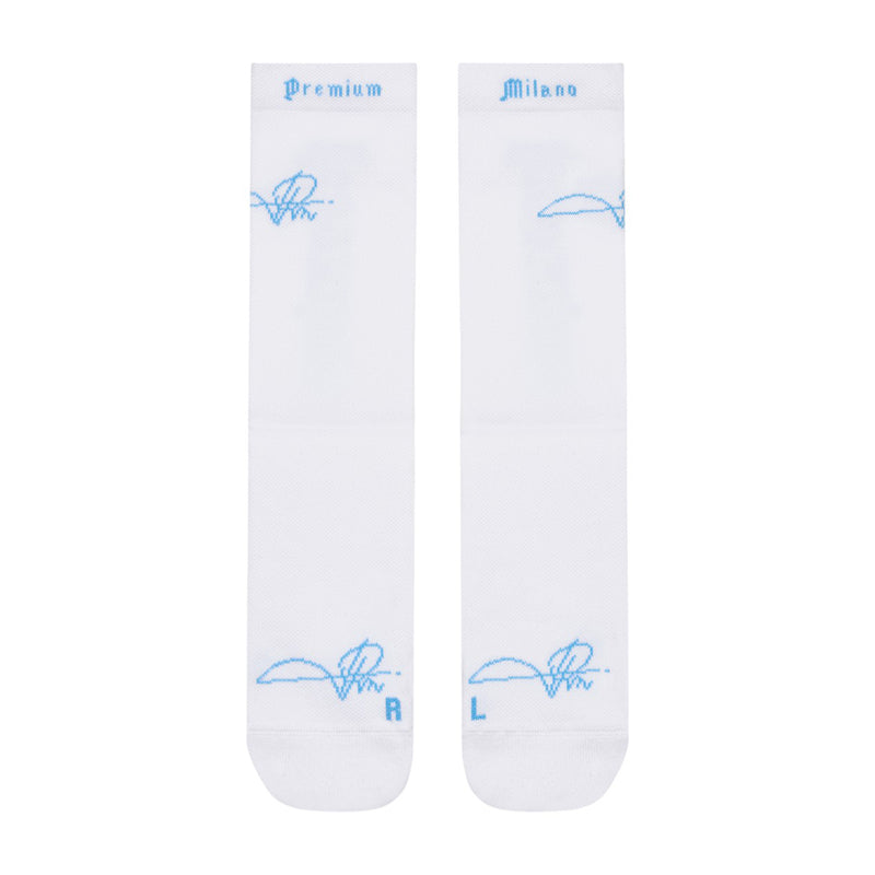 Premium Milano Mens Ellite Socks SXPM1963 White/University Blue