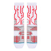 Premium Milano Mens Ellite Socks SXPM1974 White/Red/Gray