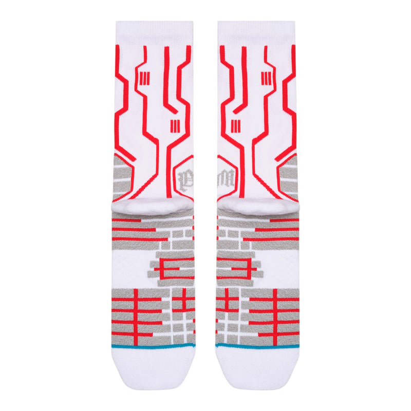 Premium Milano Mens Ellite Socks SXPM1974 White/Red/Gray