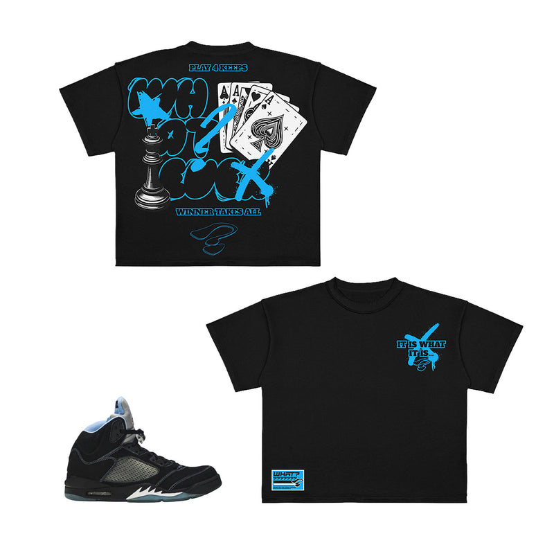 Winner Takes All Boxy T-Shirt Black