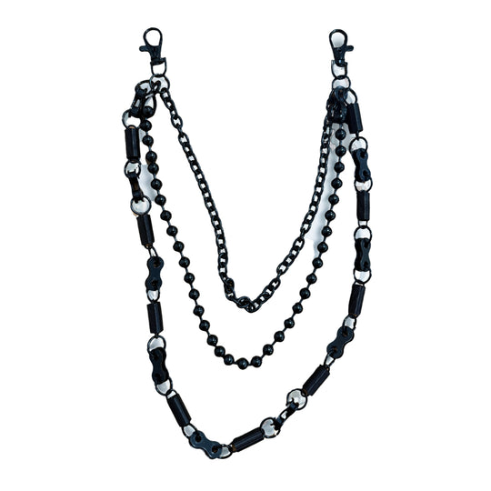 Premium Milano Mens Tiger Strip Bike Chain PCB4-OC Black