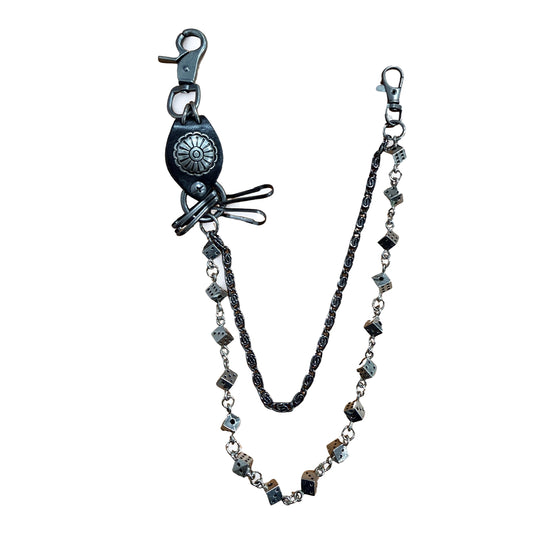 Premium Milano Mens Dice Chain PCD3-OC Black/Silver