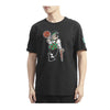 Pro Standard Mens NBA Boston Celtics Mascot SJ Crew Neck T-Shirt BBC1515437-BLK Black