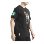 Pro Standard Mens NBA Boston Celtics Mascot SJ Crew Neck T-Shirt BBC1515437-BLK Black