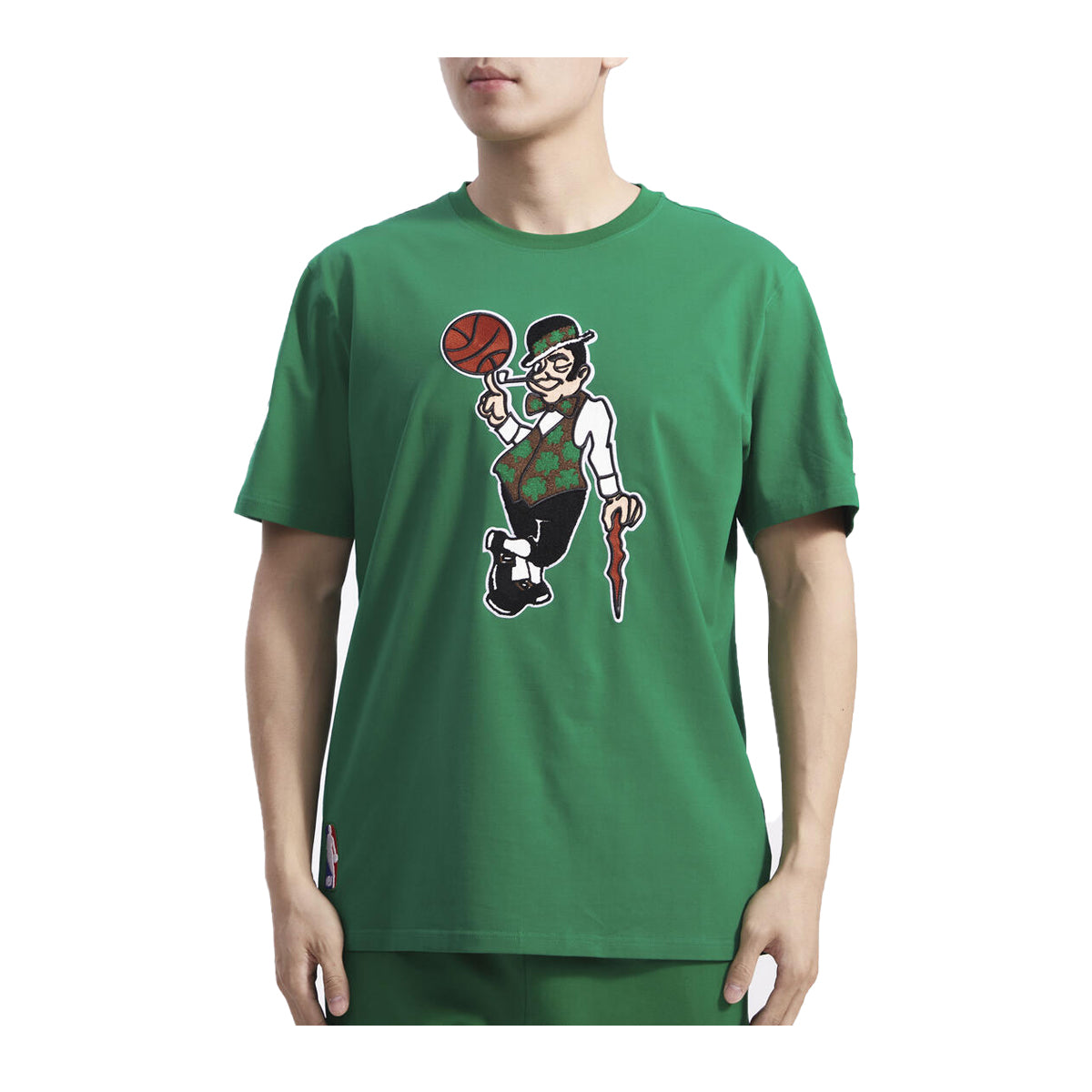 Pro Standard Mens NBA Boston Celtics Mascot SJ Crew Neck T
