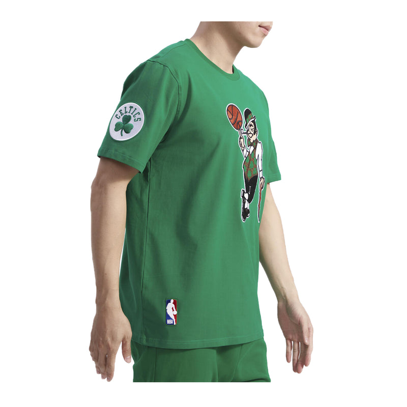 Pro Standard Mens NBA Boston Celtics Mascot SJ Crew Neck T-Shirt BBC1515437-KGR Kelly Green