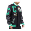 Pro Standard Mens NBA Boston Celtics Mash Up Varsity Jacket BBC654183-BLK Black