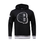 Pro Standard Mens NBA Brooklyn Nets Mash Up Hoodie BBN554164-BLK Black