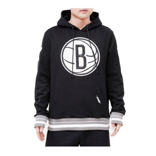Pro Standard Mens NBA Brooklyn Nets Retro Classic Hoodie BBN556020-BGY Black/Gray
