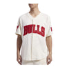 Pro Standard Mens NBA Chicago Bulls Triple Tonal Mesh Button Front Shirt BCB1515584-EGG Eggshell