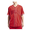 Pro Standard Mens NBA Chicago Bulls Triple Tonal Mesh Button Front Shirt BCB1515584-RED Red