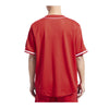 Pro Standard Mens NBA Chicago Bulls Triple Tonal Mesh Button Front Shirt BCB1515584-RED Red