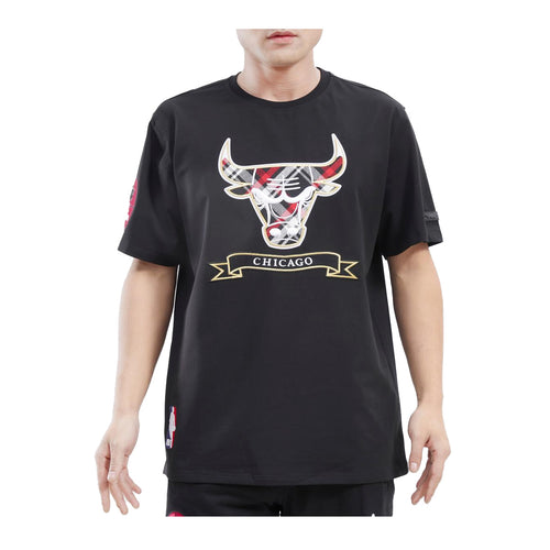 Pro Standard Mens NBA Chicago Bulls Pro Prep SJ Crew Neck T-Shirt BCB159465-BLK Black