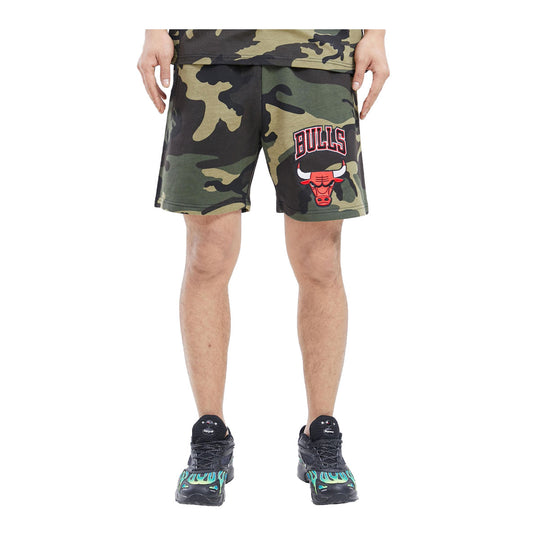 Pro Standard Mens NBA Chicago Bulls Stacked Logo Shorts BCB353497-CAM Camouflage