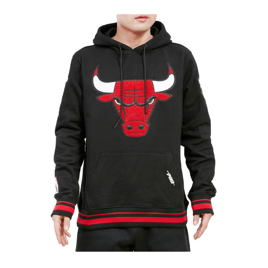 Pro Standard Mens NBA Chicago Bulls Retro Classic Hoodie BCB556008-BRK Black/Red/Black