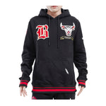 Pro Standard Mens NBA Chicago Bulls Pro Prep Rib FLC PO Hoodie BCB559459-BRK Black/Red/Black