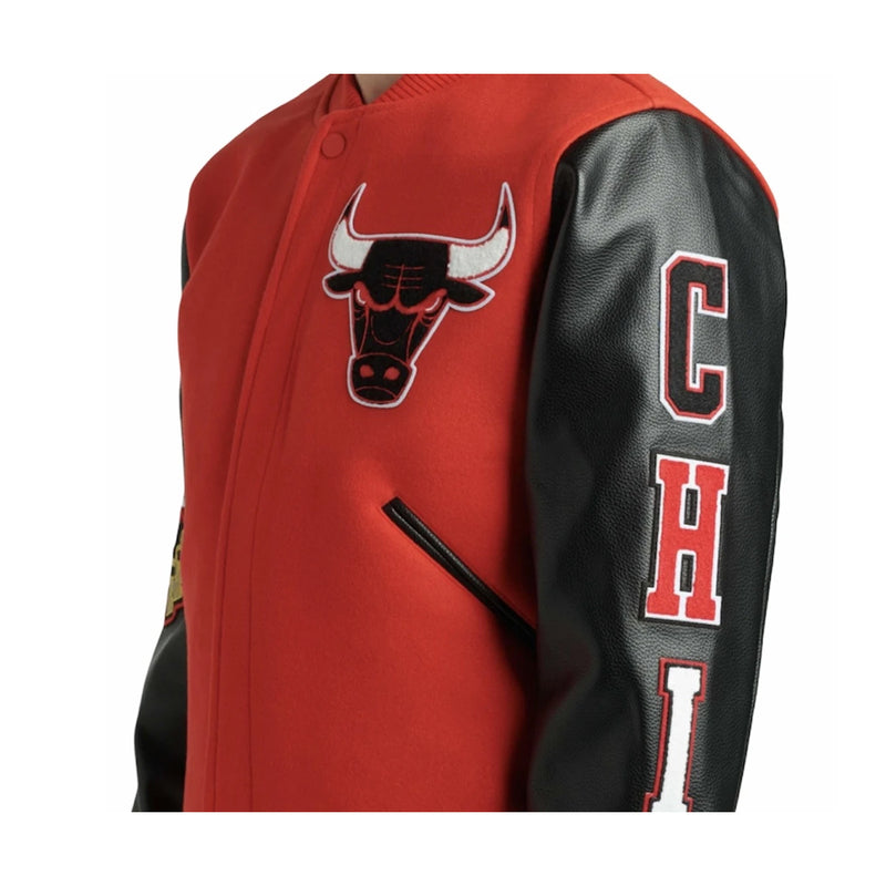 Shop Pro Standard Chicago Bulls Logo Varsity Jacket BCB651681 black