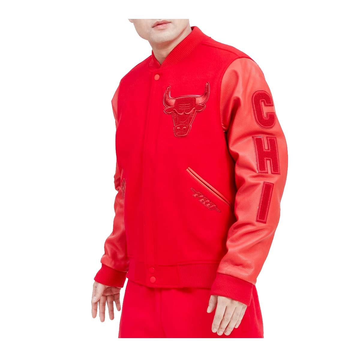 Pro Standard Jacket - Bulls Crest Emblem - Grey - BCB658987 3XL