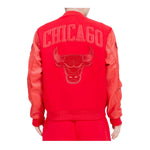 Pro Standard Mens NBA Chicago Bulls Classic Varsity Jacket BCB655332-3RD Triple Red