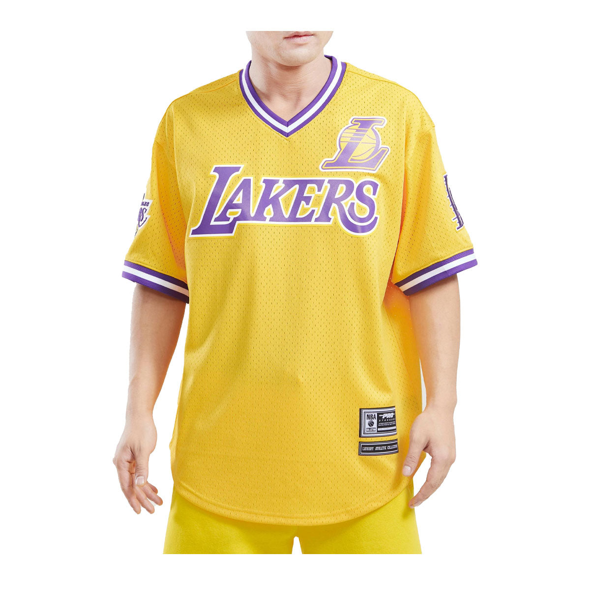 Bape x Mitchell & Ness Los Angeles Lakers Jersey Yellow