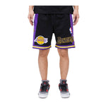 Pro Standard Mens NBA Los Angeles Lakers Retro Classic Dk 2.0 Shorts BLL356001-BKY Black/Purple/Yellow