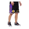 Pro Standard Mens NBA Los Angeles Lakers Retro Classic Dk 2.0 Shorts BLL356001-BKY Black/Purple/Yellow