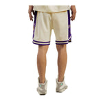 Pro Standard Mens NBA Los Angeles Lakers Retro Classic Dk 2.0 Shorts BLL356001-EPU Eggshell/ Purple