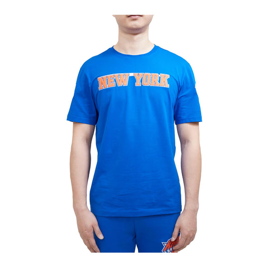 Pro Standard Mens NBA New York Knicks Pro Team Crew Neck T-Shirt BNK151552-RYB Royal Blue