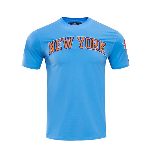 Pro Standard Mens NBA New York Knicks Classic Chenille Crew Neck T-Shirt BNK151552-UNI University Blue