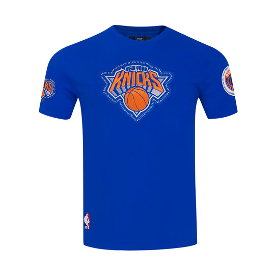 Pro Standard Mens NBA New York Knicks DIY Pick Stitch M SJ Crew Neck T-Shirt BNK1515876-RYB Royal Blue