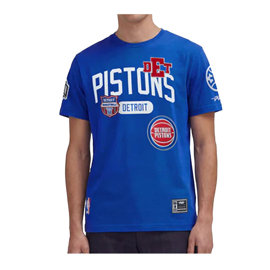 Pro Standard Mens NBA New York Yankees Letterman SJ Crew Neck T-Shirt BNK1516955-RYB Royal Blue