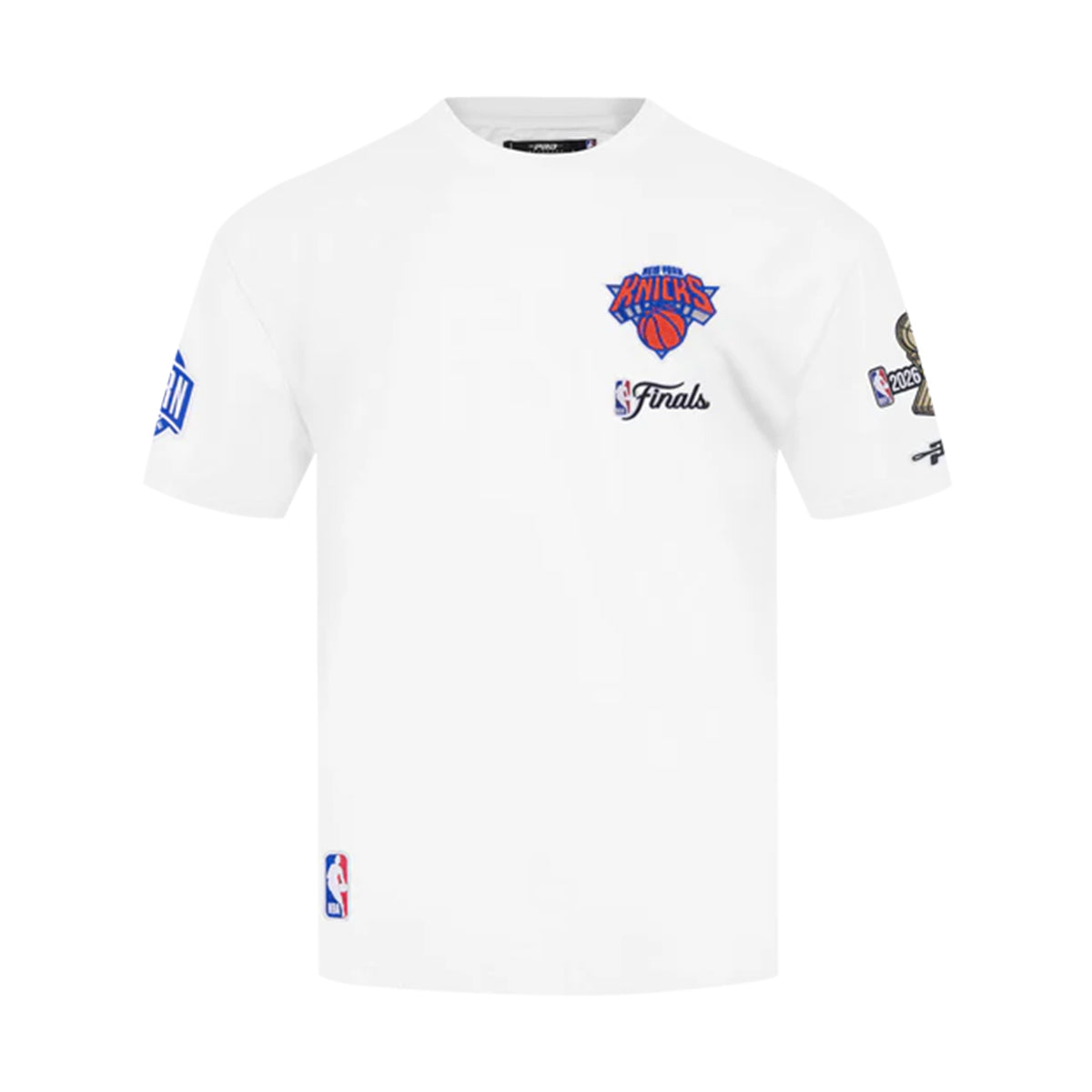Pro Standard Mens NBA New York Knicks Finals 2026 Crew Neck T-Shirt BNK1517764-WHT White