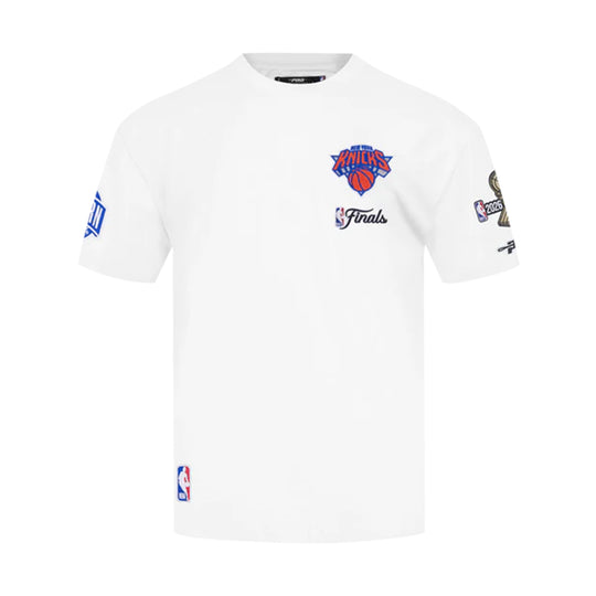 Pro Standard Mens NBA New York Knicks Finals 2026 Crew Neck T-Shirt BNK1517764-WHT White