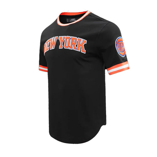 Pro Standard Mens NBA New York Knicks Classic Chenille Crew Neck T-Shirt BNK152756-BLK Black