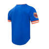 Pro Standard Mens NBA New York Knicks Classic Chenille Crew Neck T-Shirt BNK152756-RYB Royal Blue