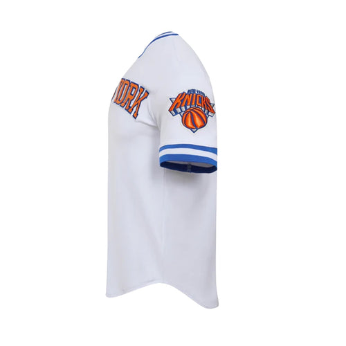 Pro Standard Mens NBA New York Knicks Classic Chenille Crew Neck T-Shirt BNK152756-WHT White