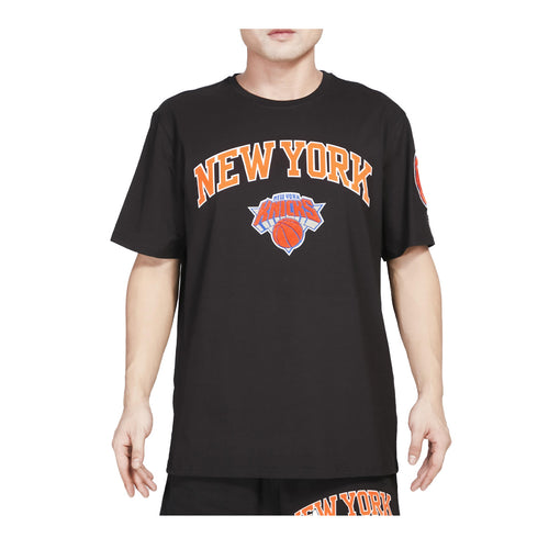 Pro Standard Mens NBA New York Knicks Classic Bristle Single Jersey Crew Neck T-Shirt  BNK152758-BLK Black