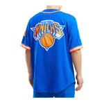 Pro Standard Mens NBA New York Knicks Button Front Shirt BNK153912-RYB Royal Blue