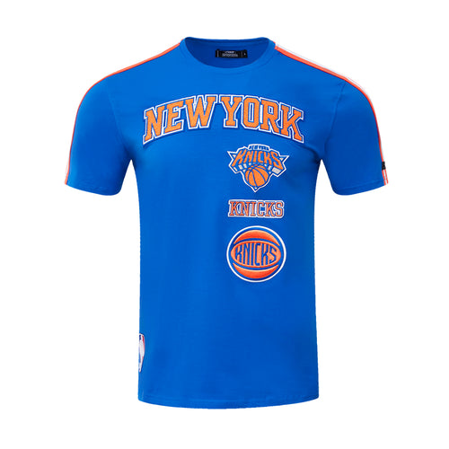 Pro Standard Mens NBA New York Knicks Retro Classic Striped Crew Neck T-Shirt BNK156099-RYO Royal
