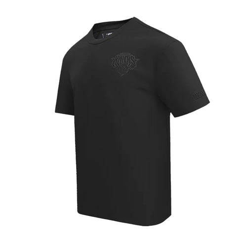 Pro Standard Mens NBA New York Knicks Neutral CJ Drop Shoulder Crew Neck T-Shirt BNK158150-BLK Black