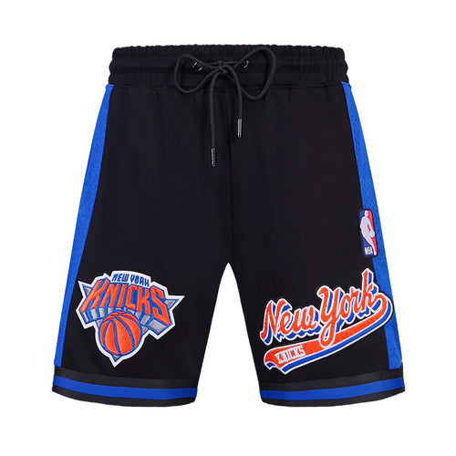 Pro Standard Mens NBA New York Knicks Script Tail DK 2.0 Shorts BNK3515427-BRB Black/Royal Blue