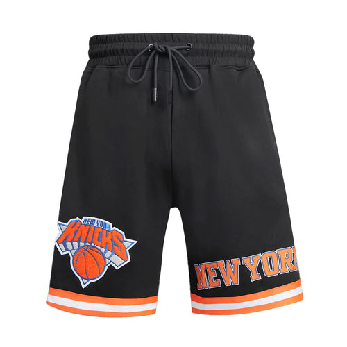 Pro Standard Mens NBA New York Knicks Classic Chenille Shorts BNK351921-BLK Black