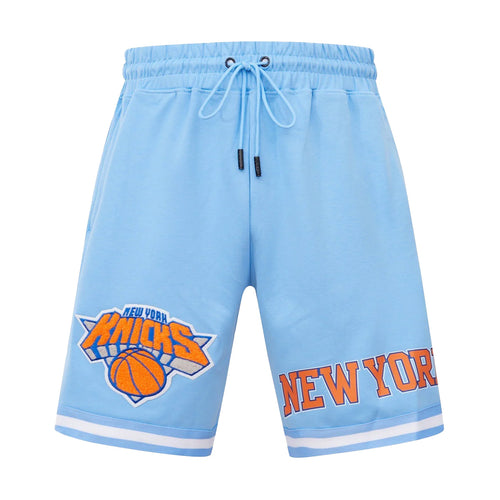 Pro Standard Mens NBA New York Knicks Classic Chenille Shorts BNK351921-UNI University Blue