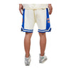 Pro Standard Mens NBA New York Knicks Retro Classic Dk 2.0 Shorts BNK356145-ERB Eggshell/ Royal Blue