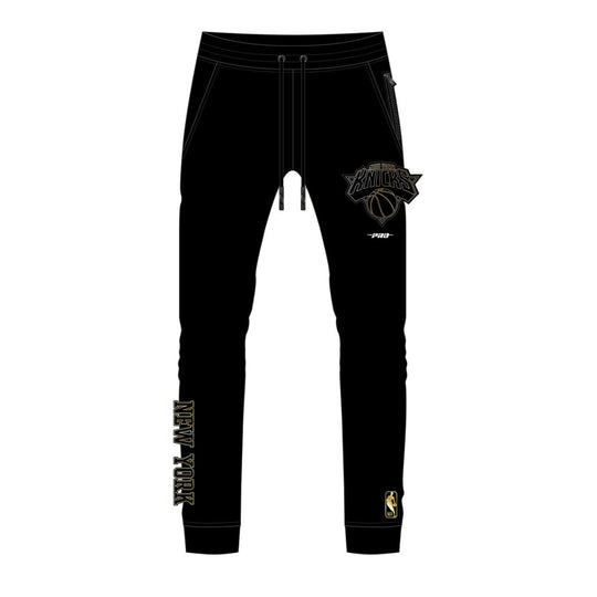 Pro Standard Mens NBA New York Knicks Black & Gold DK Joggers BNK4513689-BLK Black
