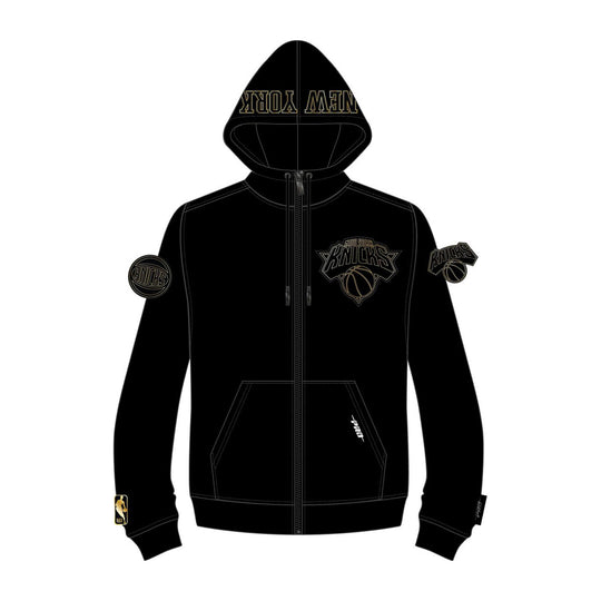 Pro Standard Mens NBA New York Knicks Black & Gold DK FZ PO Hoodie BNK5513660-BLK Black