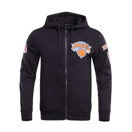 Pro Standard Mens NBA New York Knicks Classic Chenille Dk Zip Up Hoodie BNK552755-BLK Black